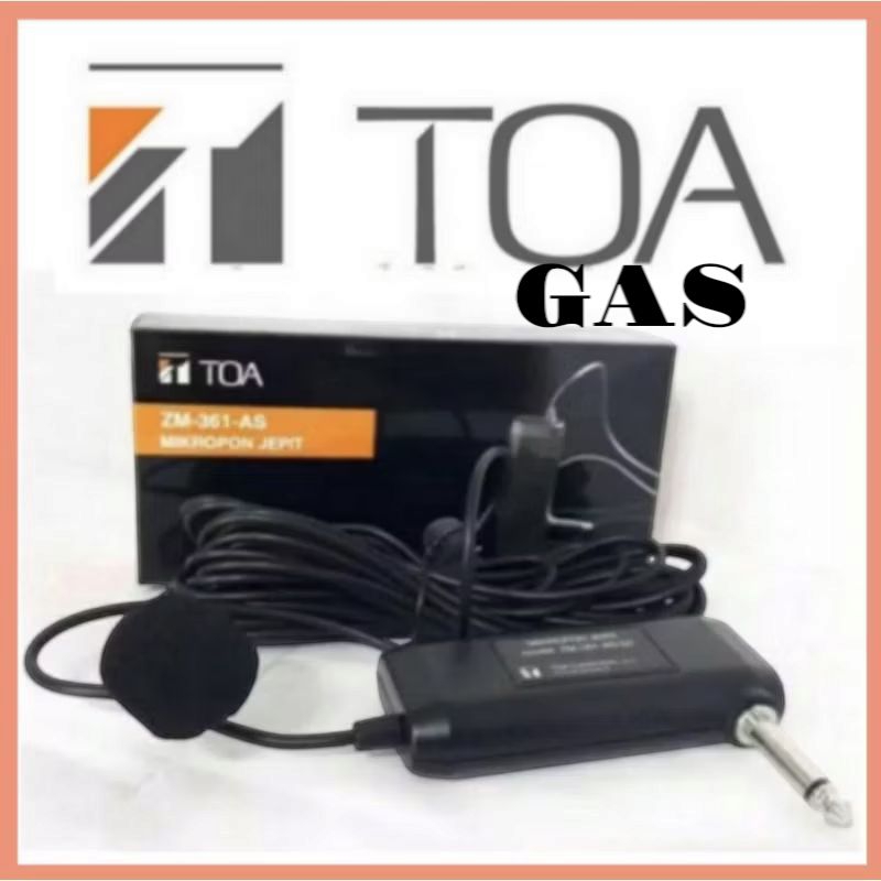 Mic TOA jepit ZM-361/Micropon jepit Toa ZM-361