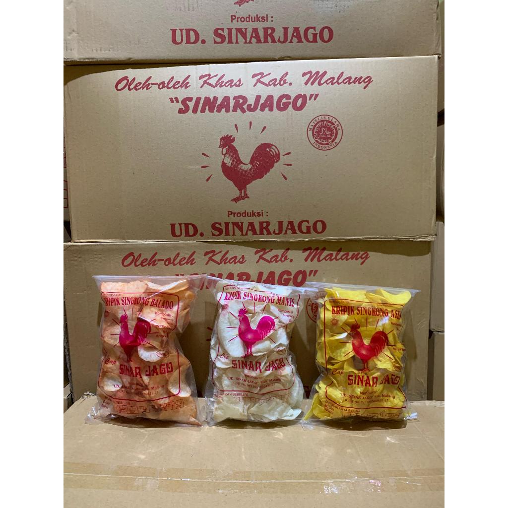 

Keripik Sinar Jago Malang 200gr (PROMO PAKET MURAH 3pcs)