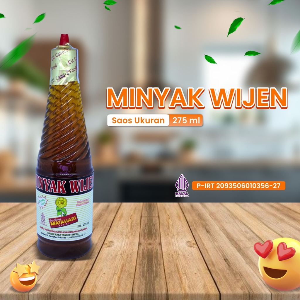 

Minyak Wijen , Seasoning Oil , Bahan Makanan , Masakan , CAP BUNGA MATAHARI 275ML