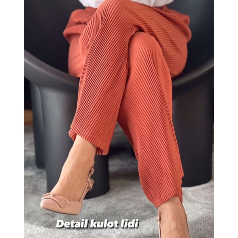 Celana Kulot Plisket Lidi Super Stretch/ Kulot Lidi/ Celana Kulot Lidi/ Kulot Plisket Lidi