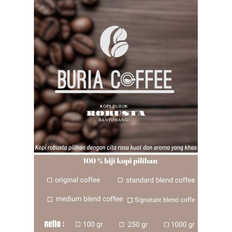 

BURIAcoffe standar(10k)