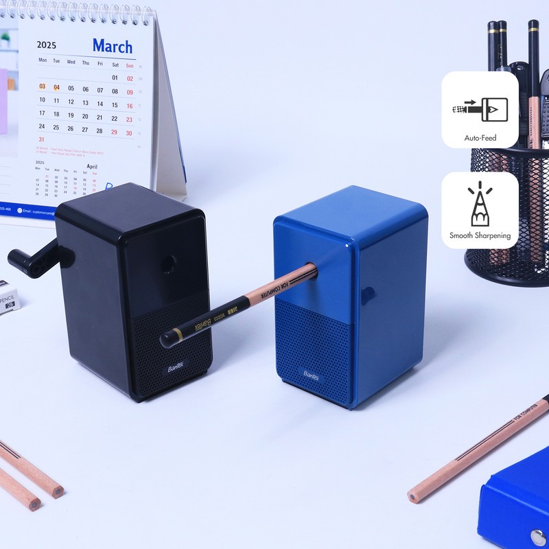 

[Terminal Stationery 01] Bantex Rautan Pensil Meja Otomatis / Rotary Sharpener dengan 5 Tingkat Ketajaman BE1004