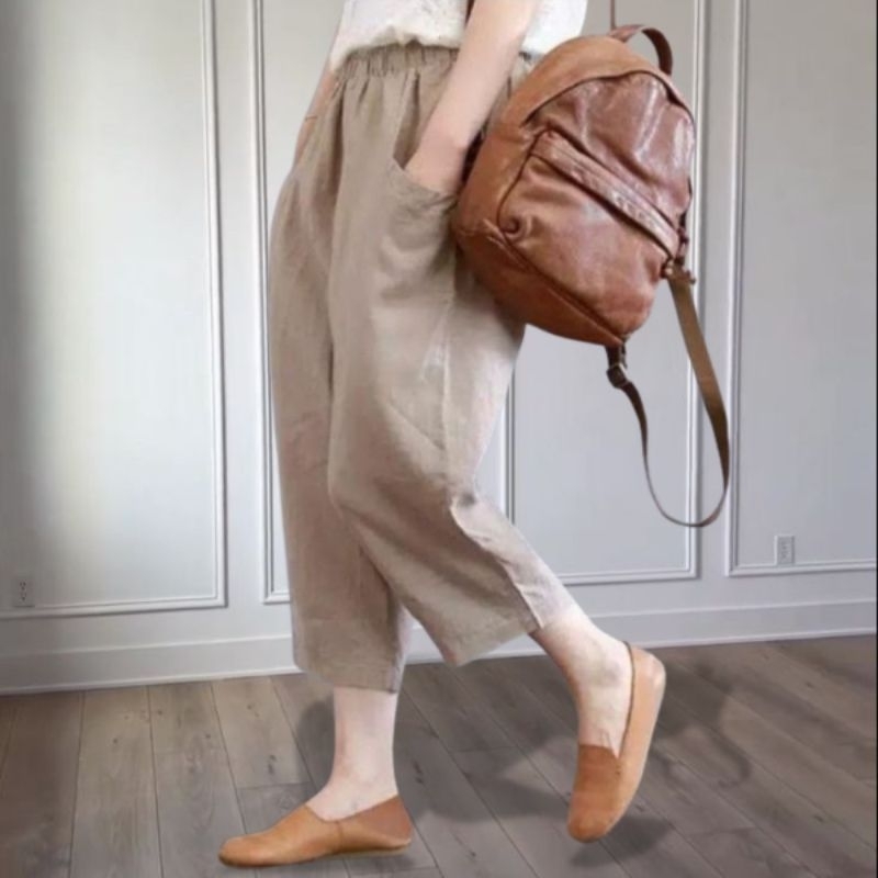 CELANA WANITA BAGGY PANTS LINEN / WILLOW PANTS