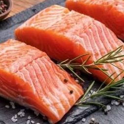 

salmon fillet coho portion @100 gram murah banget
