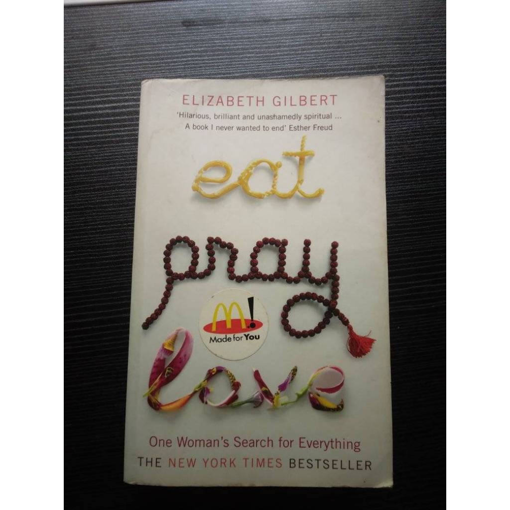 Novel EAT PRAY LOVE - ELIZABETH GILBERT