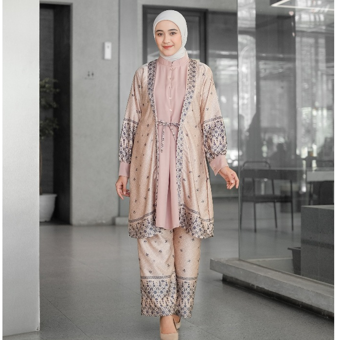 Setelan One Set Wanita Kekinian Outfit Kondangan Rana