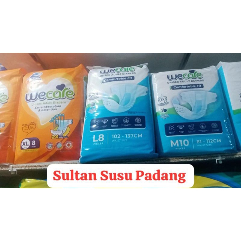 We Care / Popok Dewasa / Tipe Perekat / Sultan Susu Padang