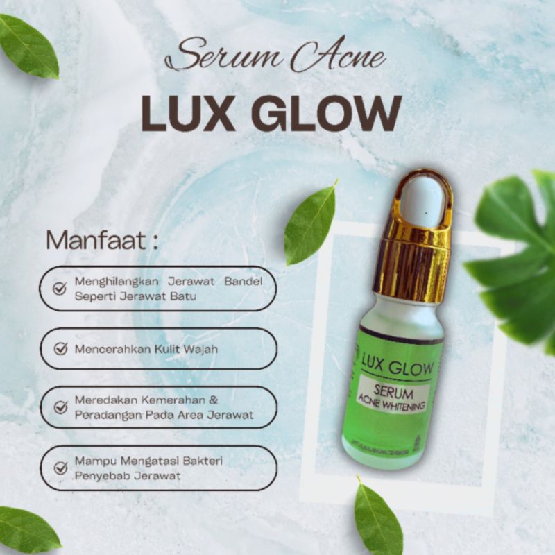 SERUM ACNE LUX GLOW ORIGINAL || SERUM JERAWAT