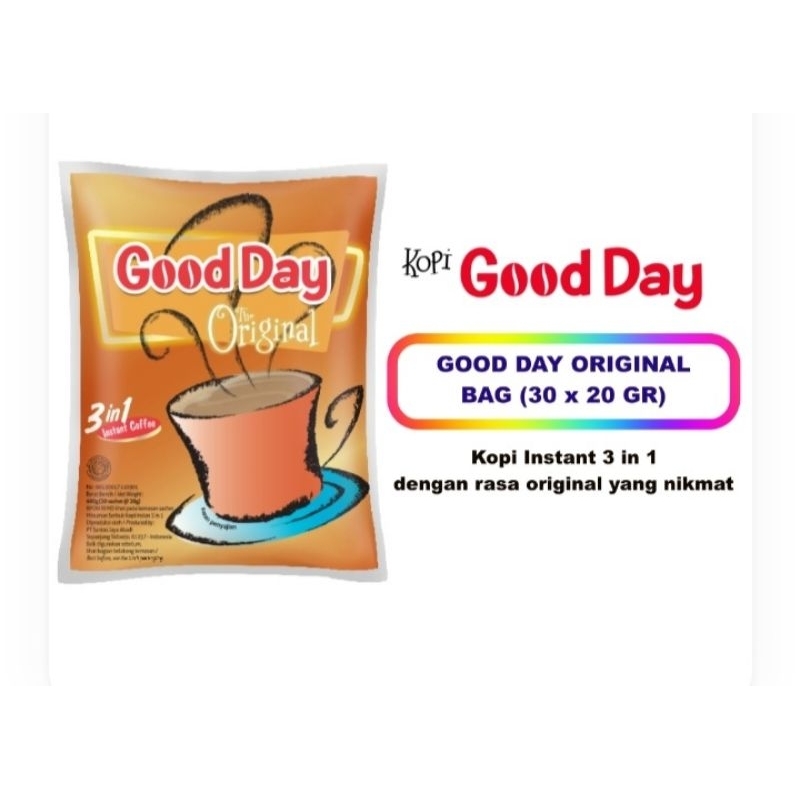 

Good Day Kopi Original Bag (30 Sachet 20 Gram)