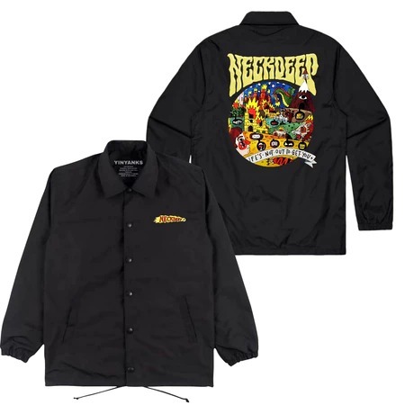 zuro clothing Jacke Coach neck deep bulet  Jacket Unisex warna Hitam pria dan wanita
