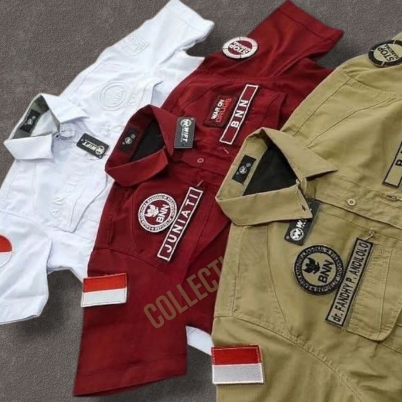 Kemeja Tactical BNN Seragam Kemeja BNN Original Pria Wanita Custom New