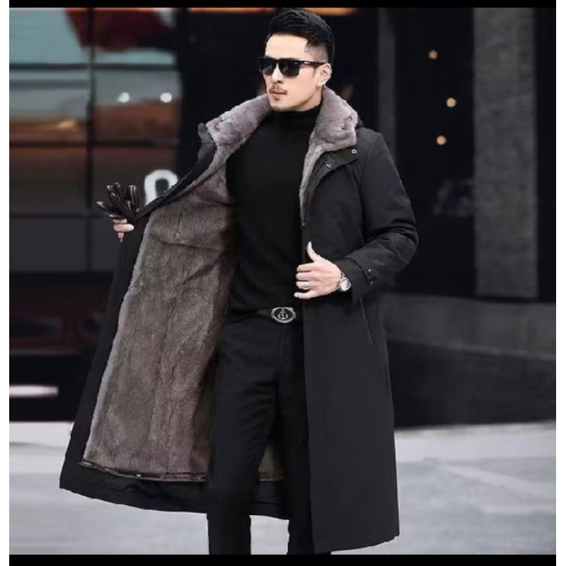 jaket jubah musim dingin jaket pria korea