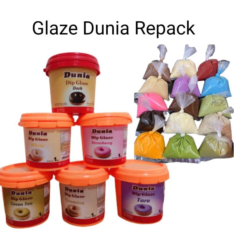 

GLAZE DUNIA REPACK 500GRAM PLASTIK GLAZE DONAT GLAZE ROTI DIP GLAZE