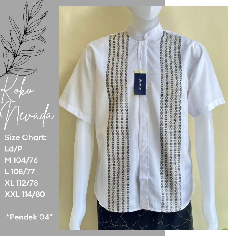 KOKO NEVADA LENGAN PANJANG KOKO COLE PANJANG KOKO PUTIH KOKO KURTA KOKO MUSLIM KOKO PRIA DEWASA KOKO