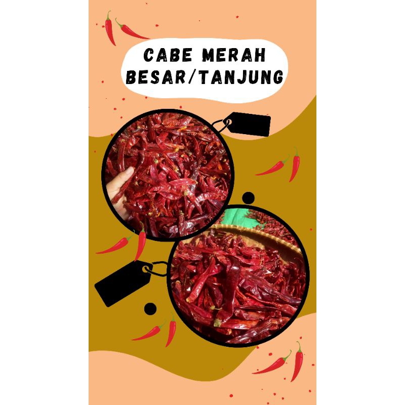 

CABE MERAH BESAR/TANJUNG 500gram (untuk semara masakan)