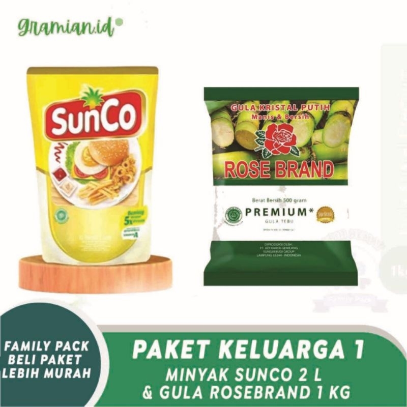 

Paket Hemat Keluarga || Sunco Refill 2 liter dan Gula RB kemasan 1 kg|| murah meriah||Promo Ramadhan