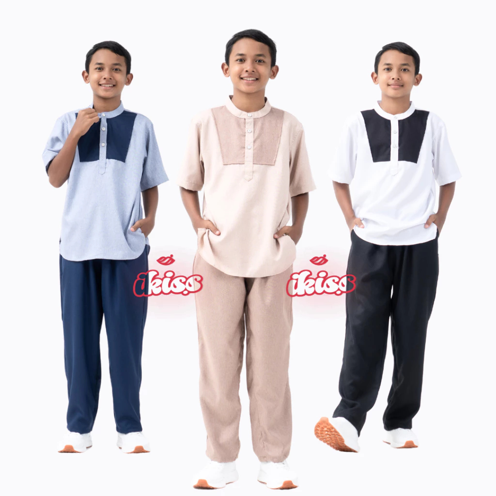 Setelan Koko Anak Laki-Laki Baju Koko Kurta Anak Tanggung Katun Premium 3 - 14 Tahun Baju Koko Anak