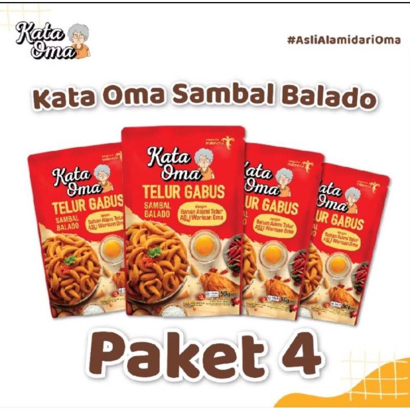 

Kata Oma Sambal Balado Paket Isi 4