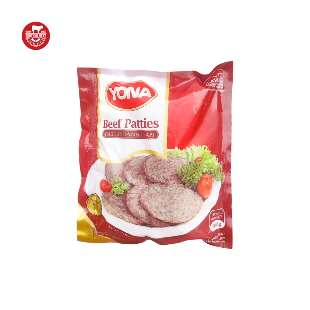 

Yona Beef Patties 500gr, Daging Burger - Brothermeatshop