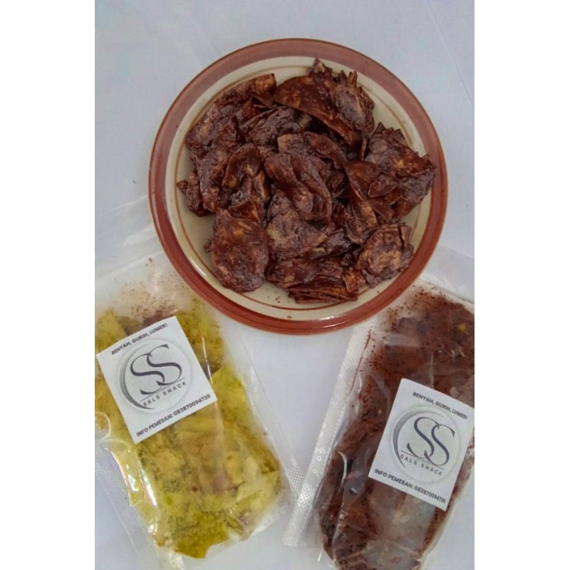 

Sals Snack Kripik Pisang Lumer Varian Coklat dan Matcha kemasan Pouch 75 Gram