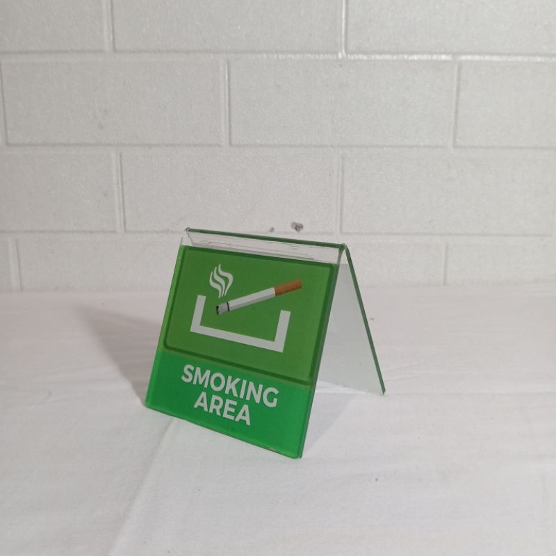 Akrilik Smoking Area | Akrilik Nama Tempat/Ruangan Smoking Area | Akrilik Nama Ruang