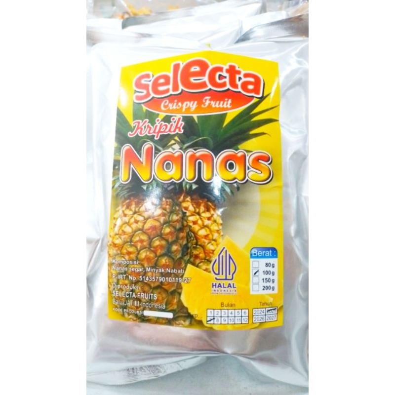 

Kripik Nanas Selecta 100gr kwalitas 1