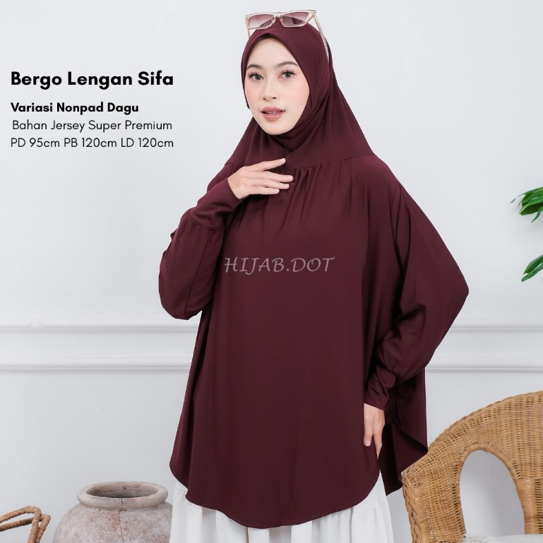 HIJAB.DOT - Hijab Lengan Sifa Instan Jersey Premium Bergo Lengan