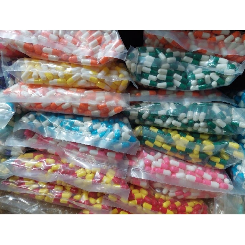 Cangkang kapsul kosong uk 2, 250mg, 1.000pcs