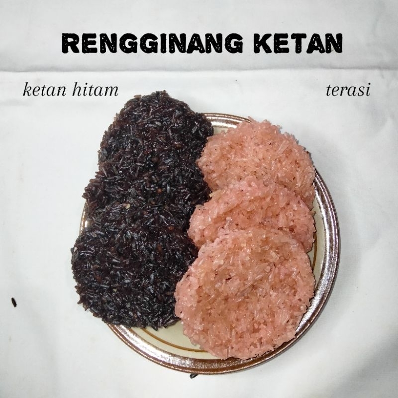 

Rengginang terasi dan ketan hitam berat 500 gram