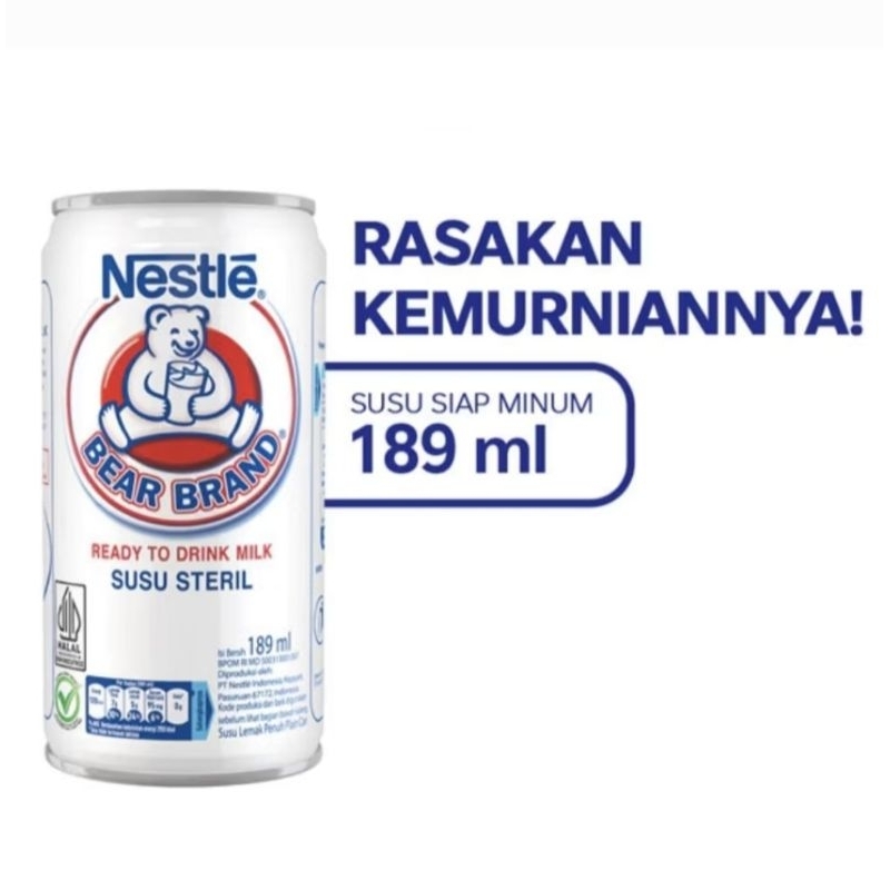

Nestle Susu Bear Brand 189 ml