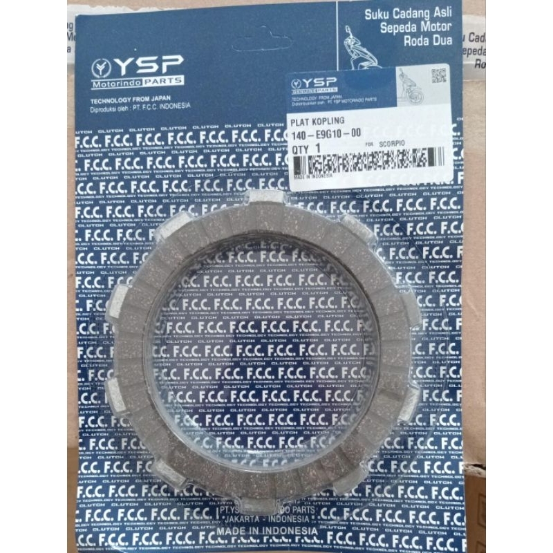 GROSIR (YSP) PLAT KOPLING SET SCORPIO/ SCORPIO Z/ VIXION OLD LAMA 5BP (FCC)