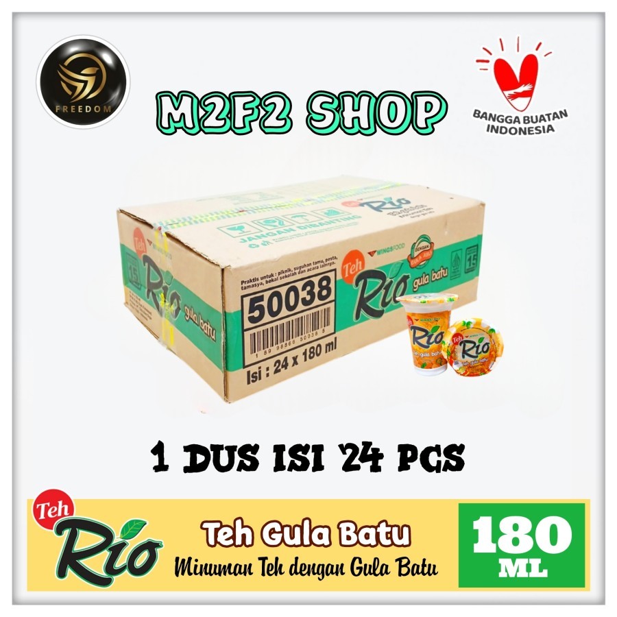 

Teh Rio Semua Rasa Original, Gula Batu Minuman Gelas | Cup - 180 ml Kemasan Karton (Khusus Bluebid/Gosend/Grab)