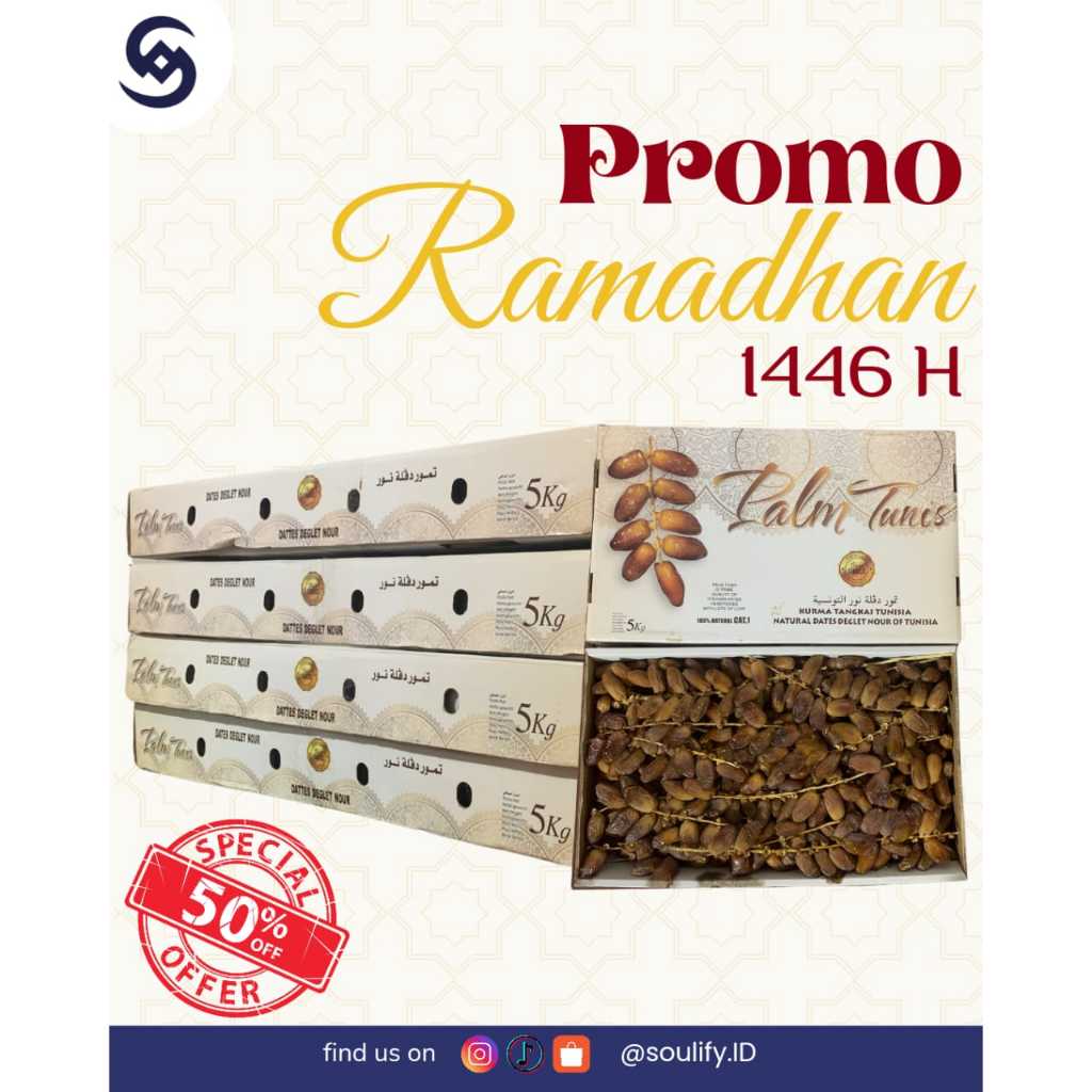 

SOULIFY.ID - KURMA TUNISIA TANGKAI TUNIS 5KG PALM FRUIT PREMIUM