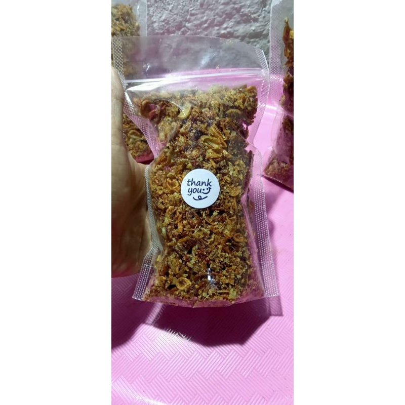 

Bawang Goreng asli tanpa campuran Ketela serut 200g