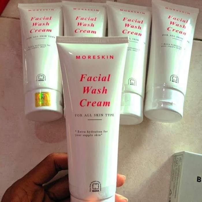 Moreskin Facial Wash Cream Sabun Cuci Muka Pembersih Wajah Nasa - Original Nasa