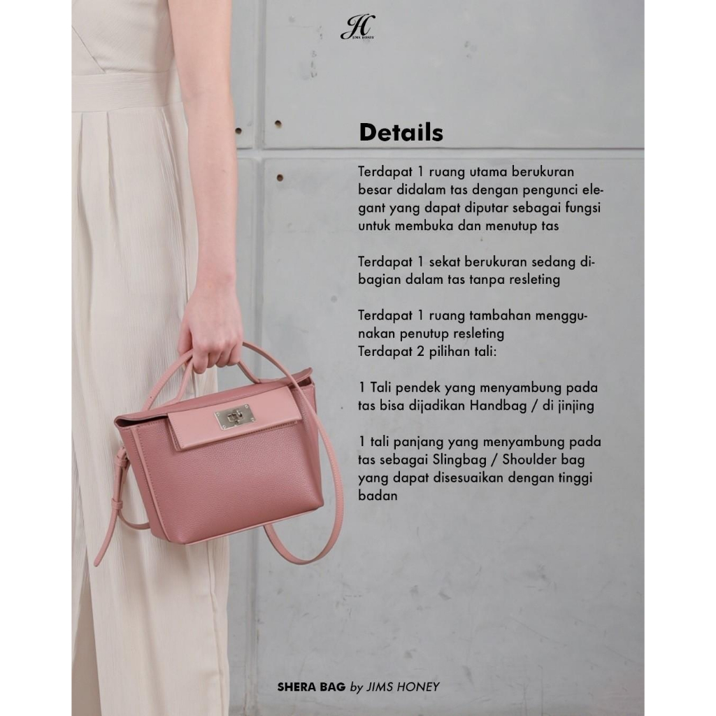 JIMS HONEY FOREVER Tas Wanita Shera Bag Tas Selempang Model Terbaru Kulit
