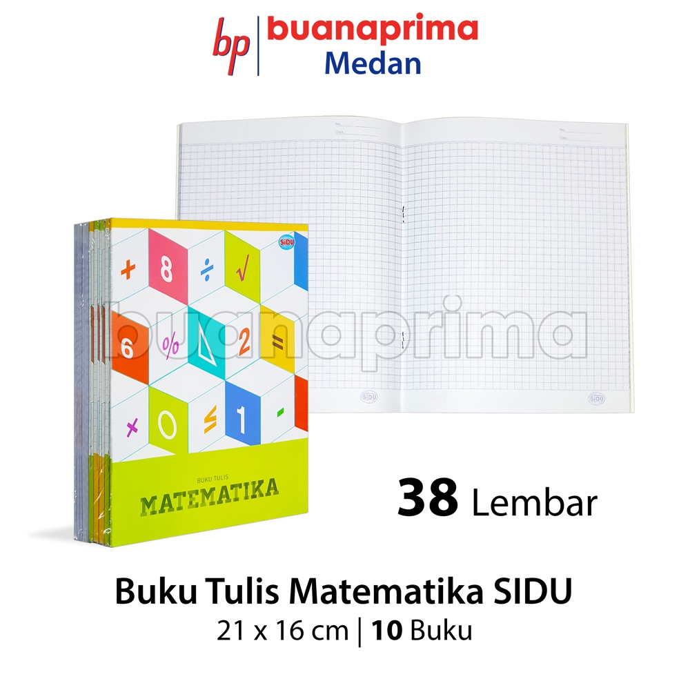 

Buku Tulis PETAK KECIL SIDU 38 Lembar Kotak Kecil isi 10 Buku Matematika Notebook Sekolah A5 Kwarto