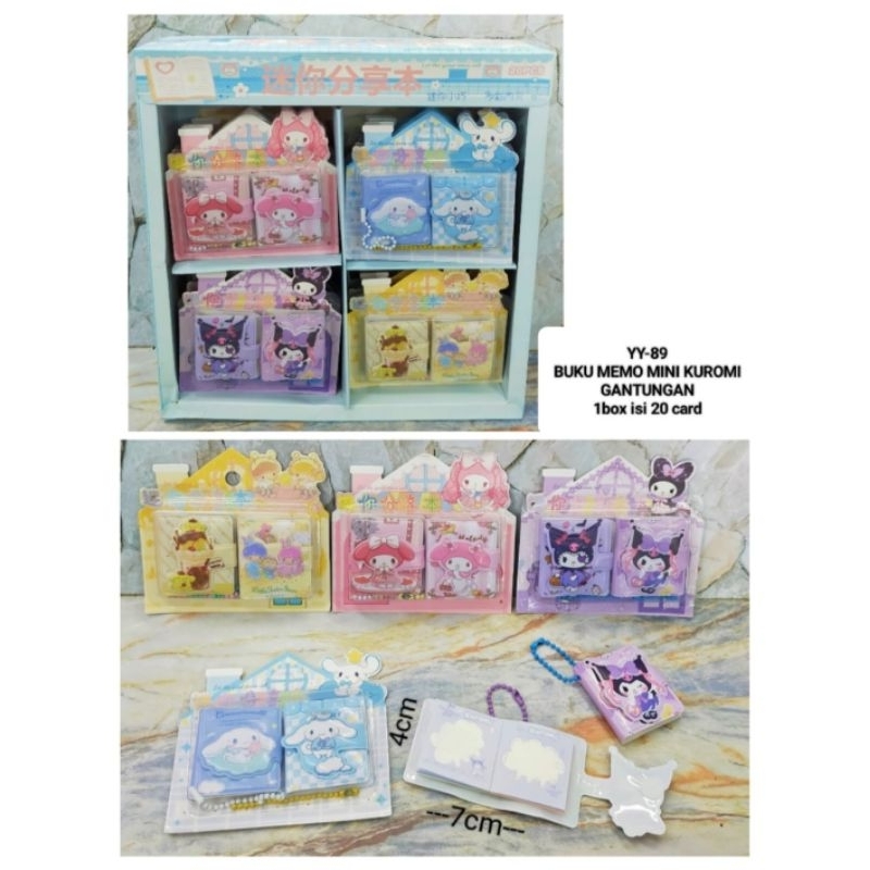 

1 BOX NOTEBOOK MINI SANRIO ISI 20 PASANG