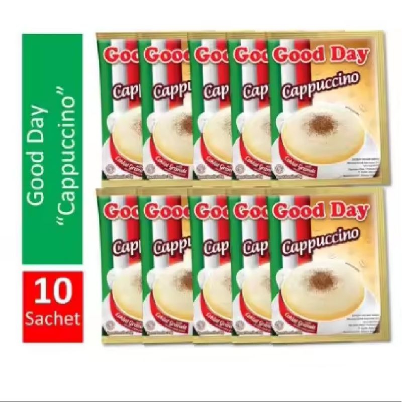 

Good Day Cappucino with Cocoa Granule (1 Renceng isi 10 Sachet)