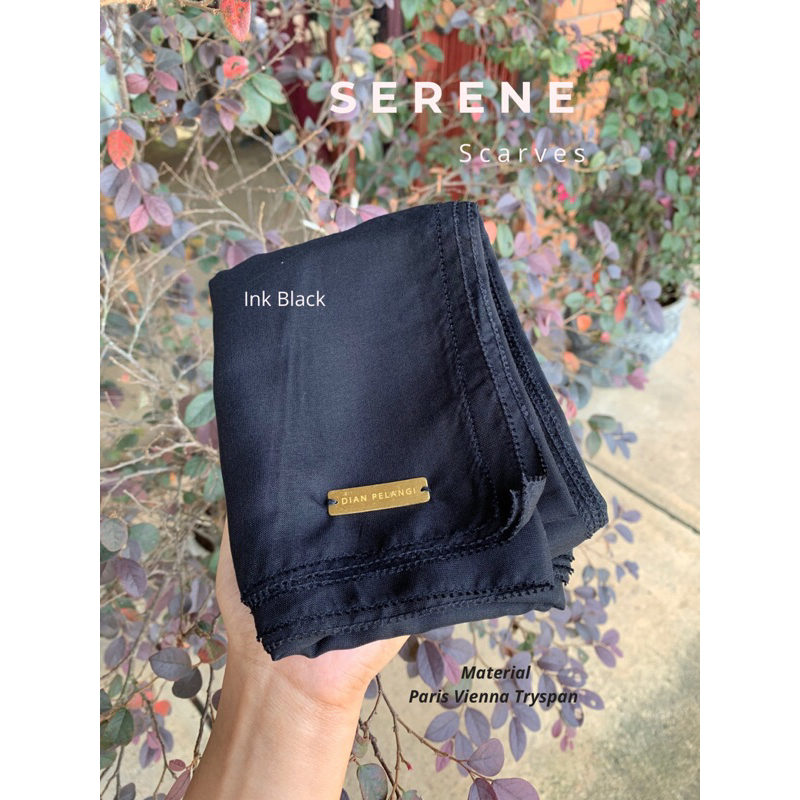 Serene scarves dian pelangi plain paris, dian pelangi eyelash premium, dian pelangi paris original