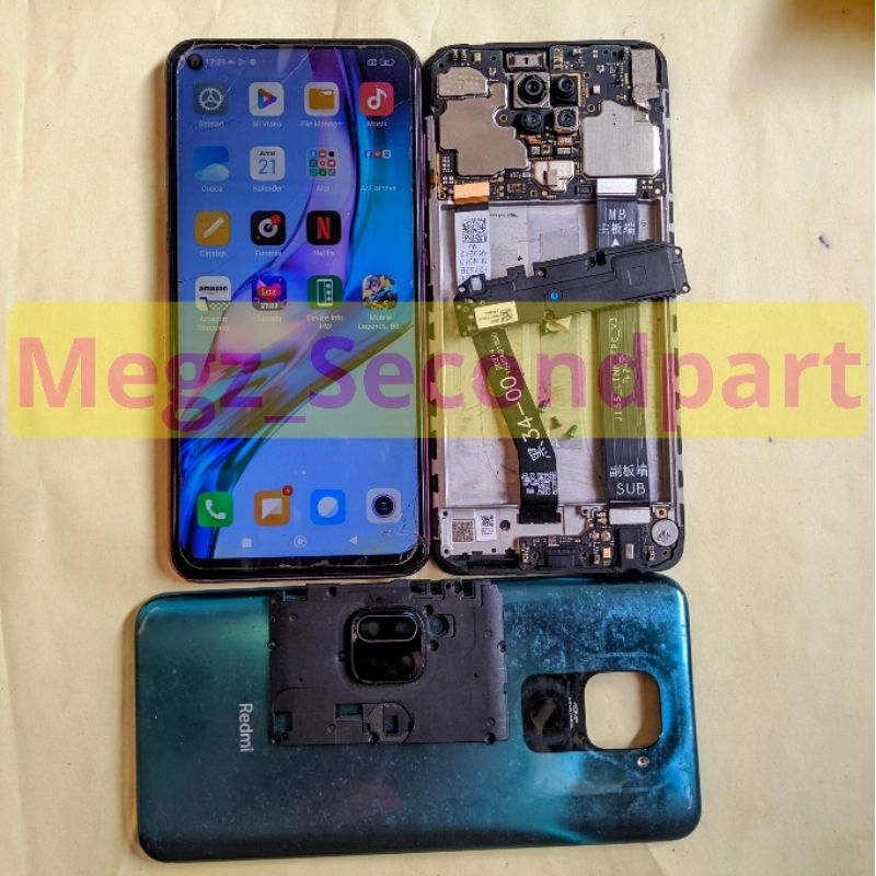 sparepart Redmi Note 9 Original Copotan Tested , Mesin Redmi Note 9 Ori , Mesin note 9 , Pcb Cas Red