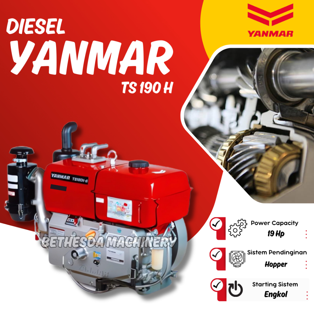 Yanmar Diesel 19Pk tipe TS 190 H - Hopper