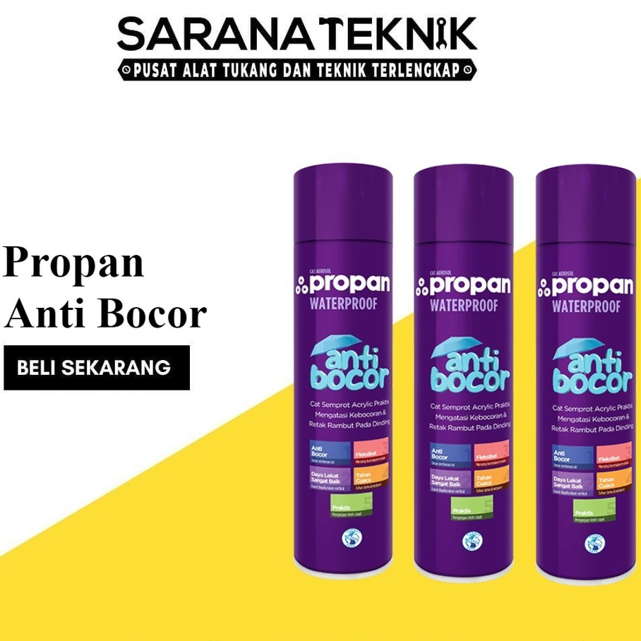 [SARANA TEKNIK] Propan Aerosol WaterProof Anti Bocor Spray 600CC /  Cat Semprot Anti Bocor Propan  /
