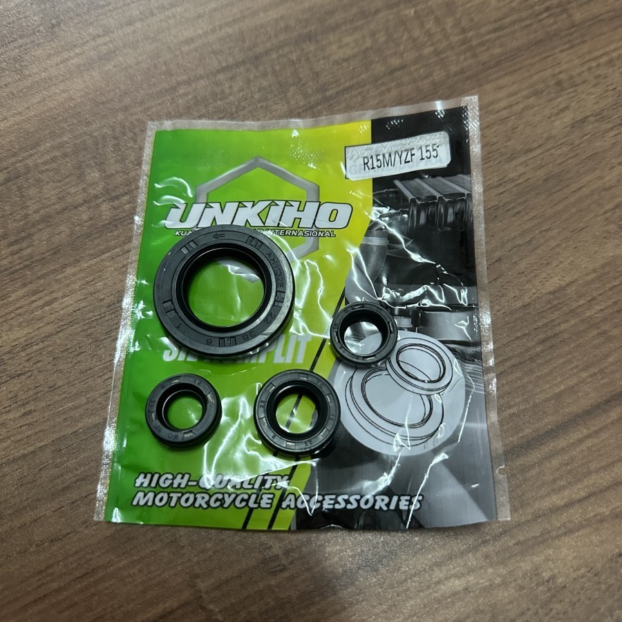 UNKIHO R15 SEAL KOMPLIT MESIN SIL KRUK AS OVERAN SELAH CVT KARET ORING O-RING GASKET MOTOR R 15 YZF 