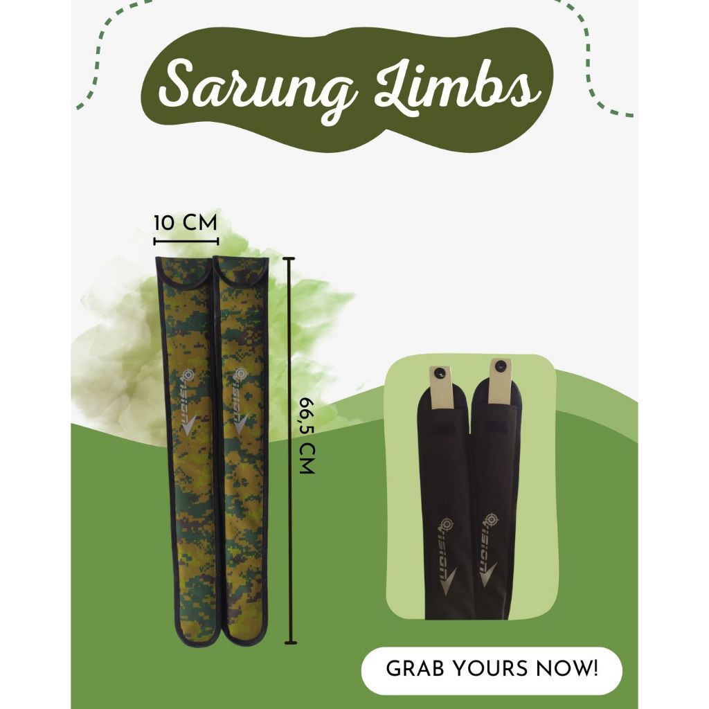 SARUNG LIMBS BUSUR STANDAR RECURVE TAS TEMPAT LIMBS TERLARIS PANAHAN ARCHERY
