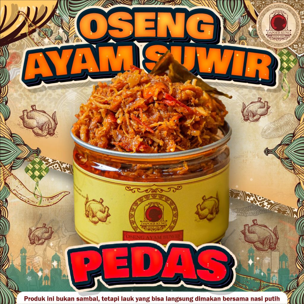 

Dapoer Kuno - Oseng Ayam Suwir Pedas 250gr