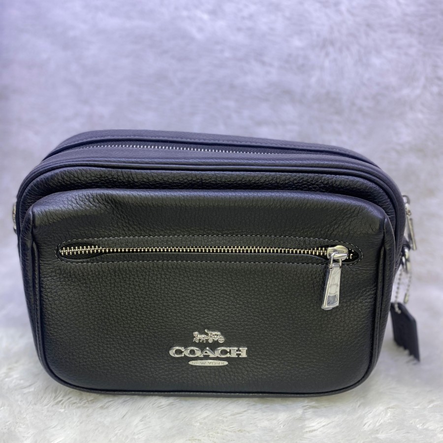 TAS PRIA COACH CROSSBODY POUCH BLACK