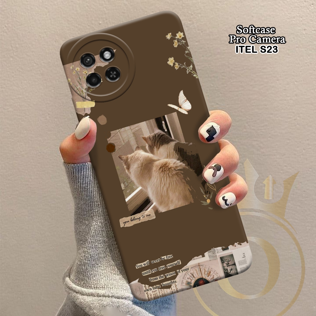 Softcase ITEL S23 - ORORA - Casing ITEL S23  - Motif case Cats - ITEL - Softcase ITEL S23  Pelindung