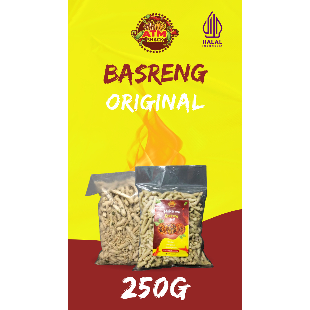 

atm snack basreng - ORIGINAL 250g daun jeruk