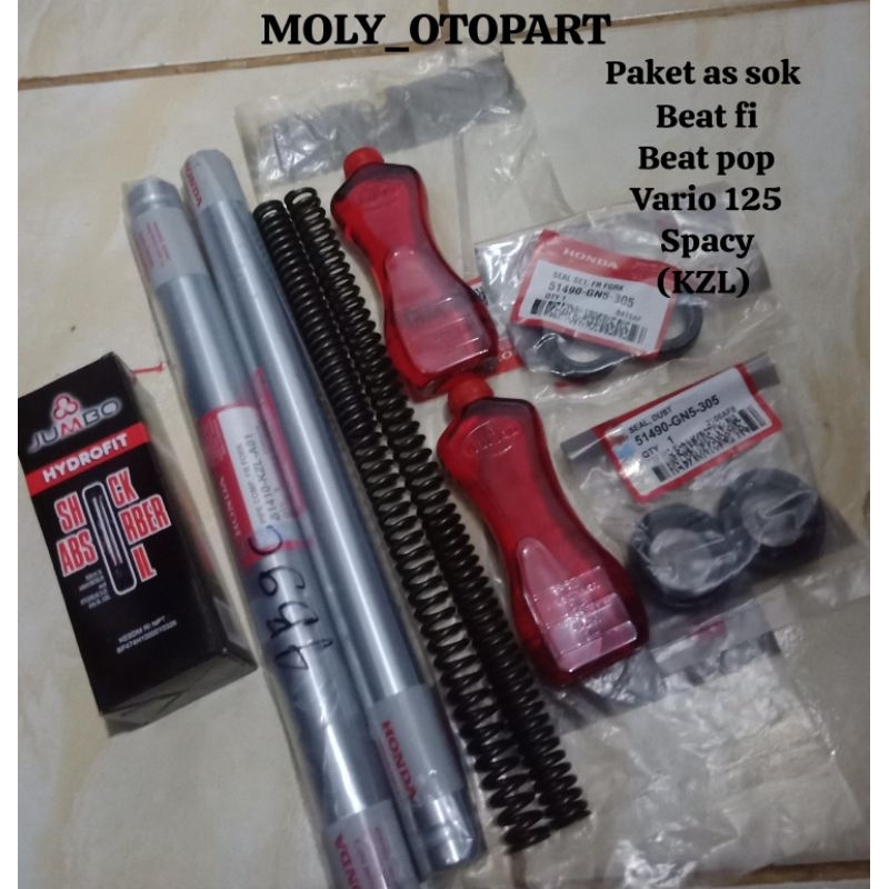PAKET AS SHOCK DEPAN SEAL OLI SHOCK BEAT FI BEAT POP VARIO 125 VARIO 110 BEAT Street